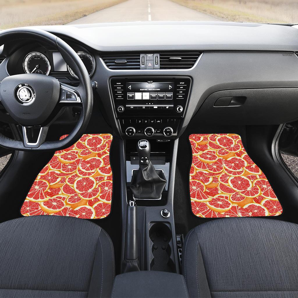 Grapefruit Pattern Print Design GF02 Car Floor Mats-JorJune
