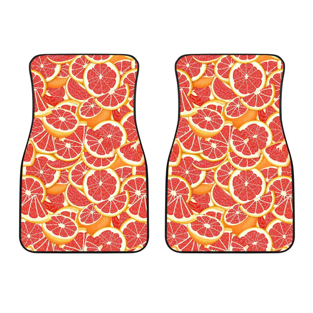 Grapefruit Pattern Print Design GF02 Car Floor Mats-JorJune