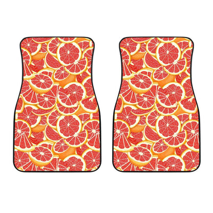 Grapefruit Pattern Print Design GF02 Car Floor Mats-JorJune