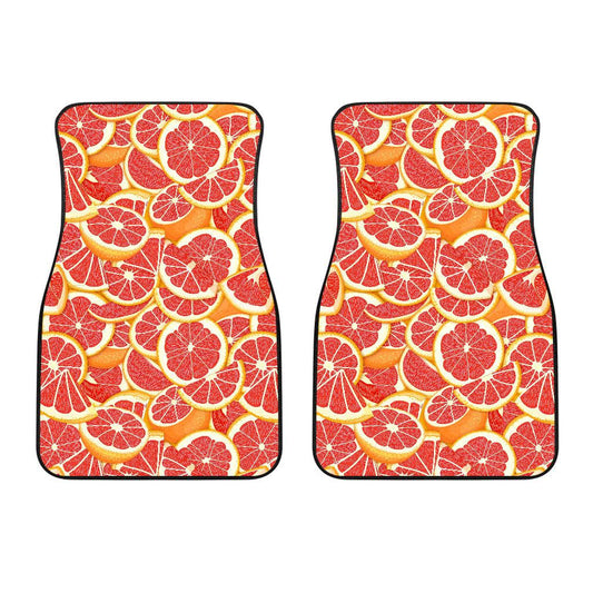 Grapefruit Pattern Print Design GF02 Car Floor Mats-JorJune