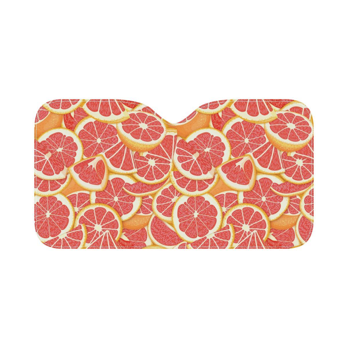 Grapefruit Pattern Print Design GF02 Car Sun Shade-JorJune