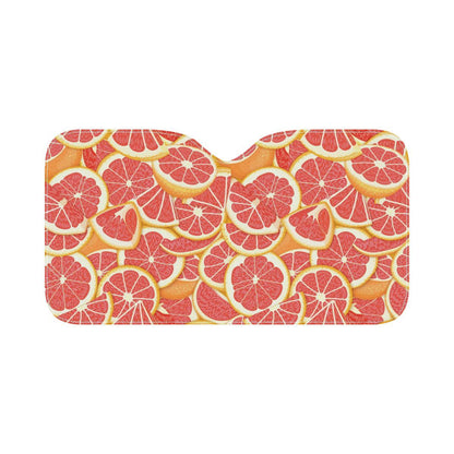 Grapefruit Pattern Print Design GF02 Car Sun Shade-JorJune