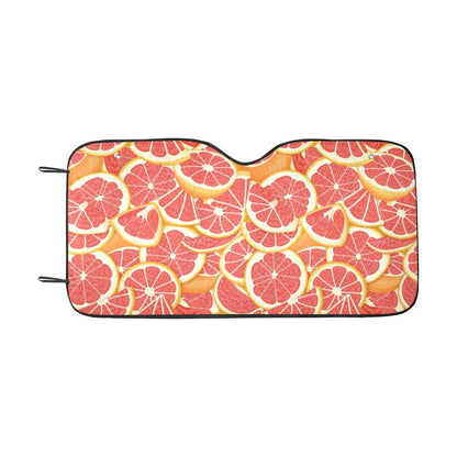 Grapefruit Pattern Print Design GF02 Car Sun Shade-JorJune