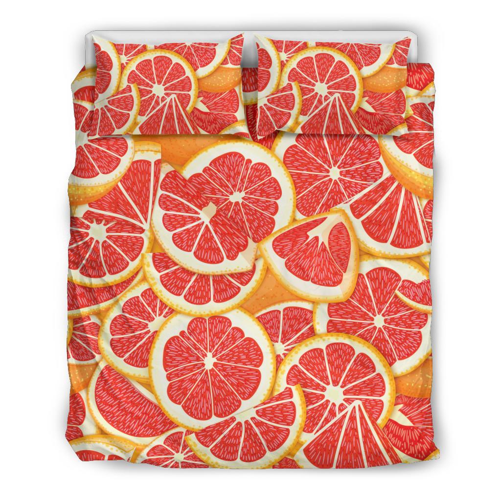 Grapefruit Pattern Print Design GF02 Duvet Cover Bedding Set-JORJUNE.COM