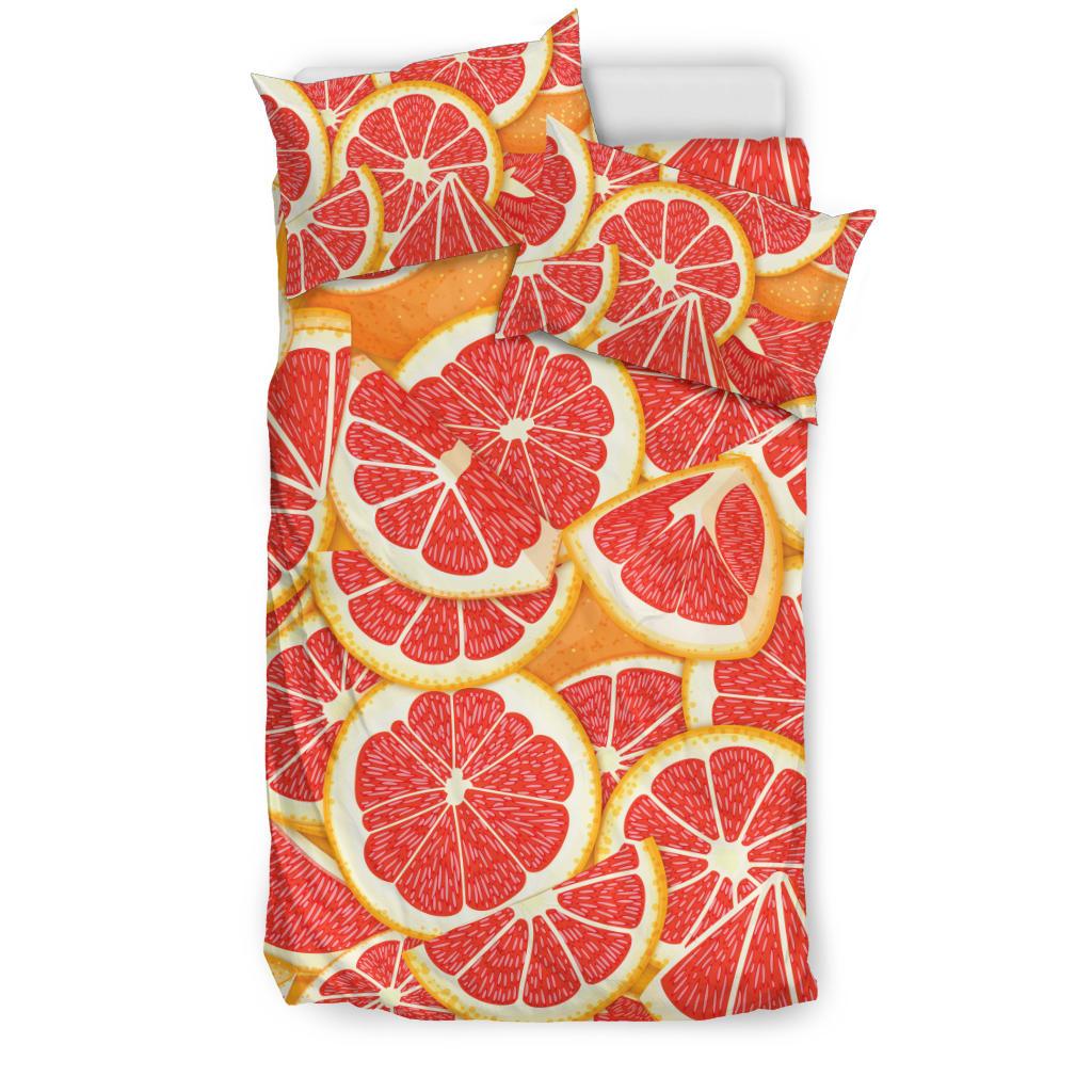 Grapefruit Pattern Print Design GF02 Duvet Cover Bedding Set-JORJUNE.COM