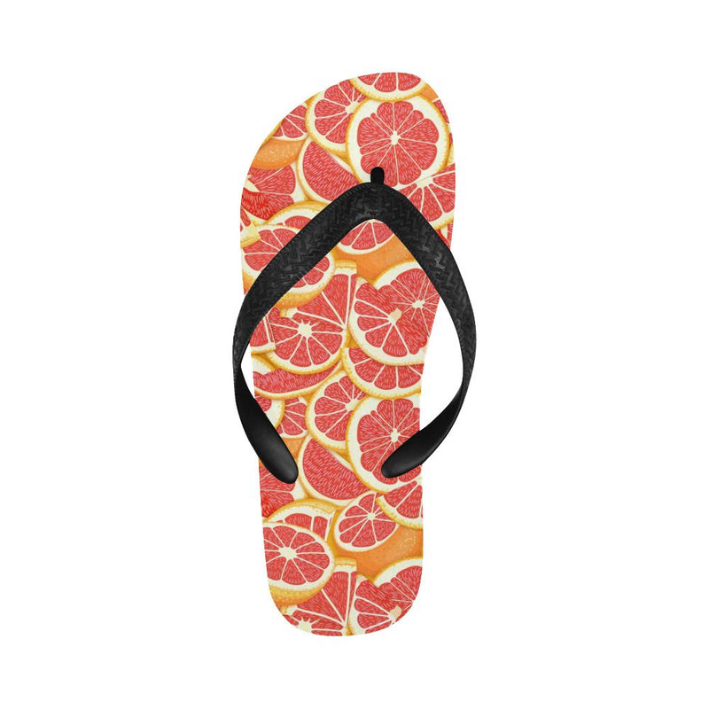 Grapefruit Pattern Print Design GF02 Flip Flops-JorJune