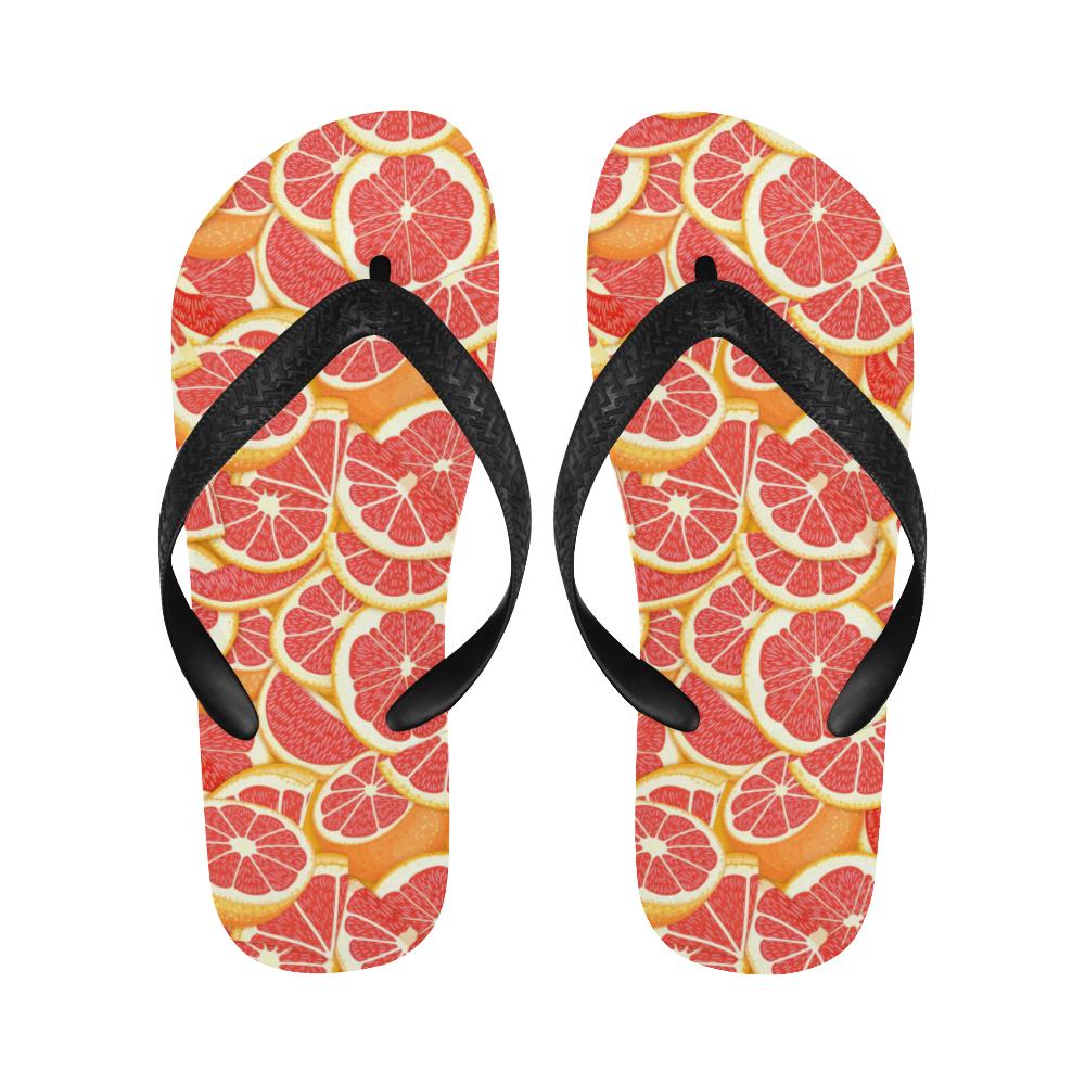 Grapefruit Pattern Print Design GF02 Flip Flops-JorJune