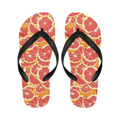 Grapefruit Pattern Print Design GF02 Flip Flops-JorJune