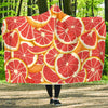 Grapefruit Pattern Print Design GF02 Hooded Blanket-JORJUNE.COM