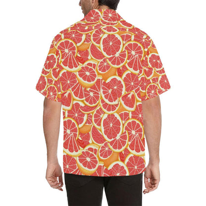 Grapefruit Pattern Print Design GF02 Men Hawaiian Shirt-JorJune