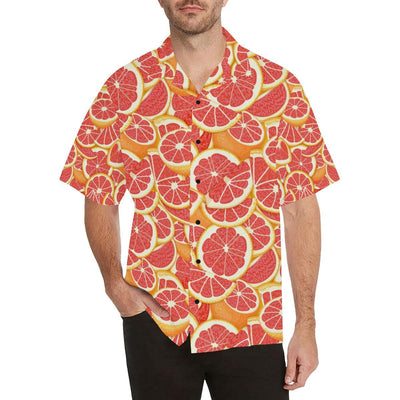 Grapefruit Pattern Print Design GF02 Men Hawaiian Shirt-JorJune