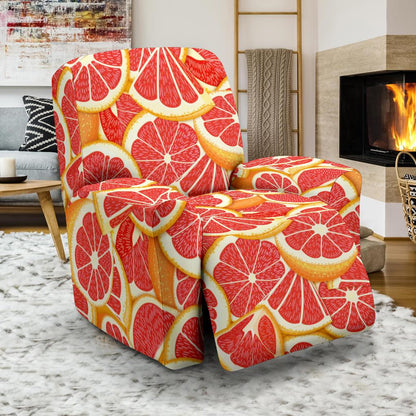 Grapefruit Pattern Print Design GF02 Recliner Slipcover-JORJUNE.COM