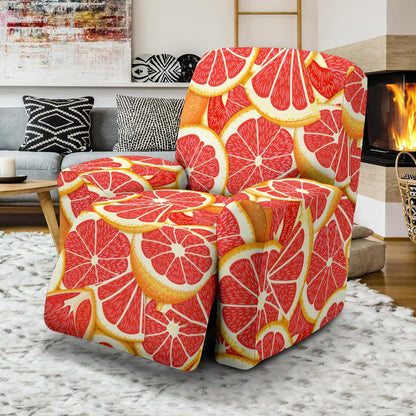 Grapefruit Pattern Print Design GF02 Recliner Slipcover-JORJUNE.COM