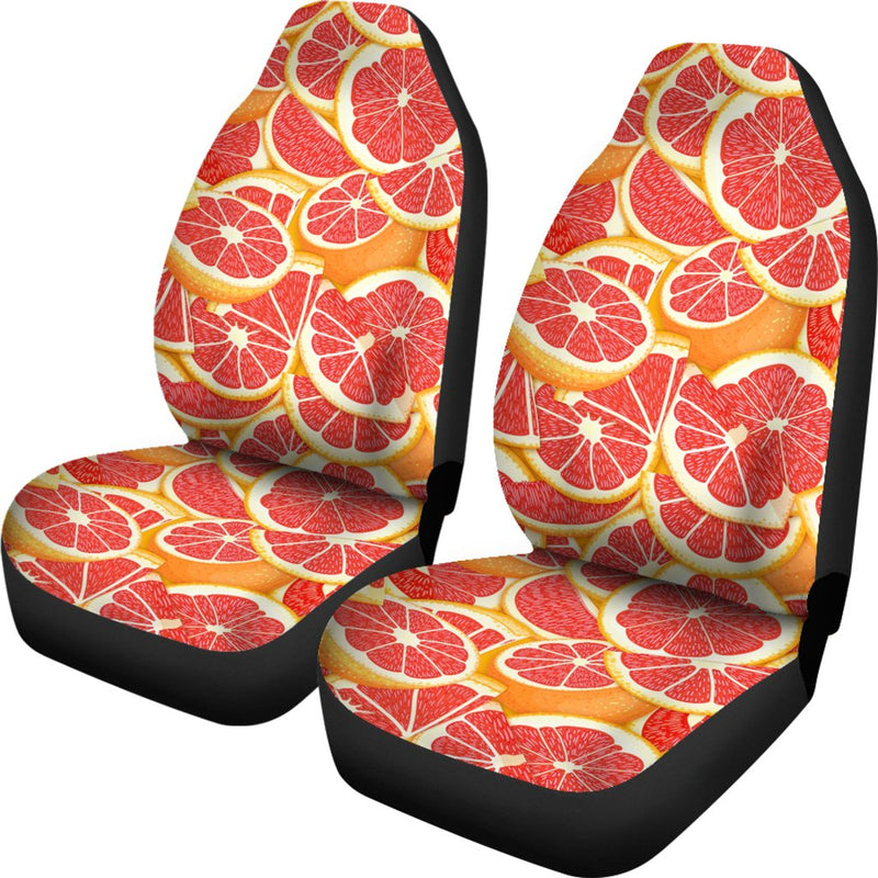 Grapefruit Pattern Print Design GF02 Universal Fit Car Seat Covers-JorJune