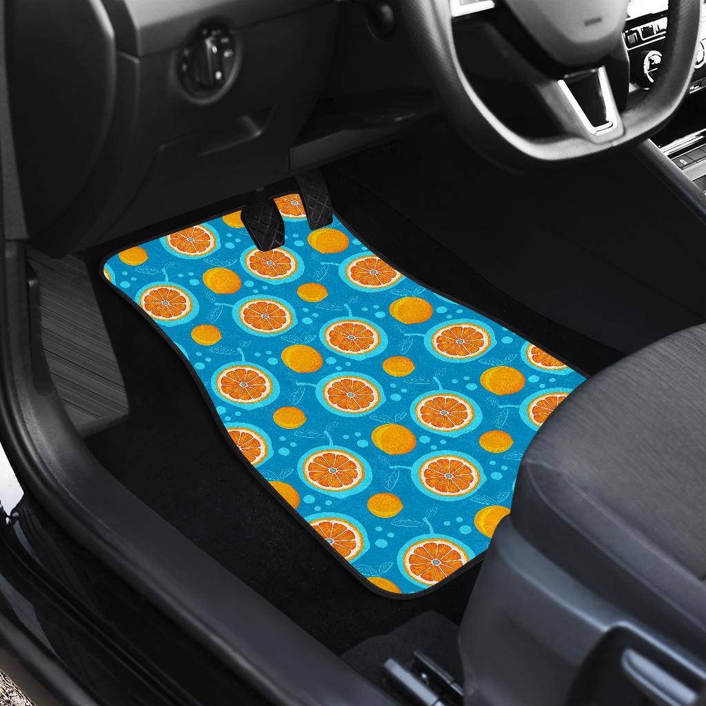 Grapefruit Pattern Print Design GF03 Car Floor Mats-JorJune