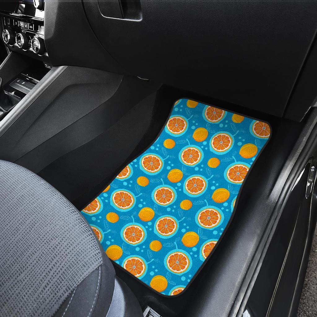 Grapefruit Pattern Print Design GF03 Car Floor Mats-JorJune