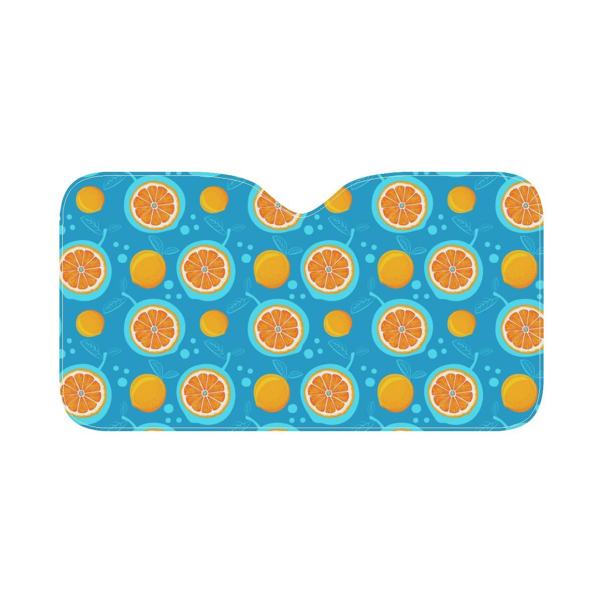 Grapefruit Pattern Print Design GF03 Car Sun Shade-JorJune
