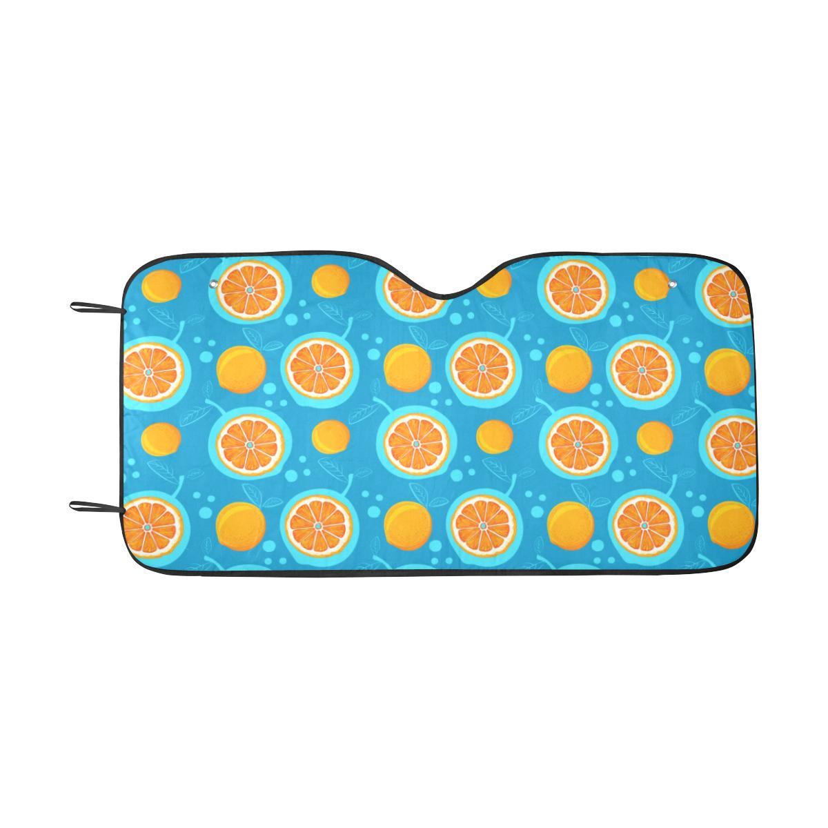 Grapefruit Pattern Print Design GF03 Car Sun Shade-JorJune