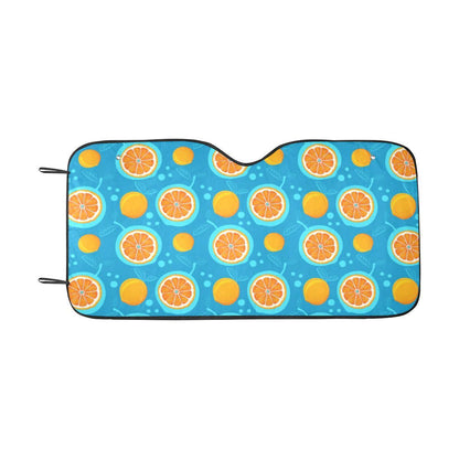 Grapefruit Pattern Print Design GF03 Car Sun Shade-JorJune