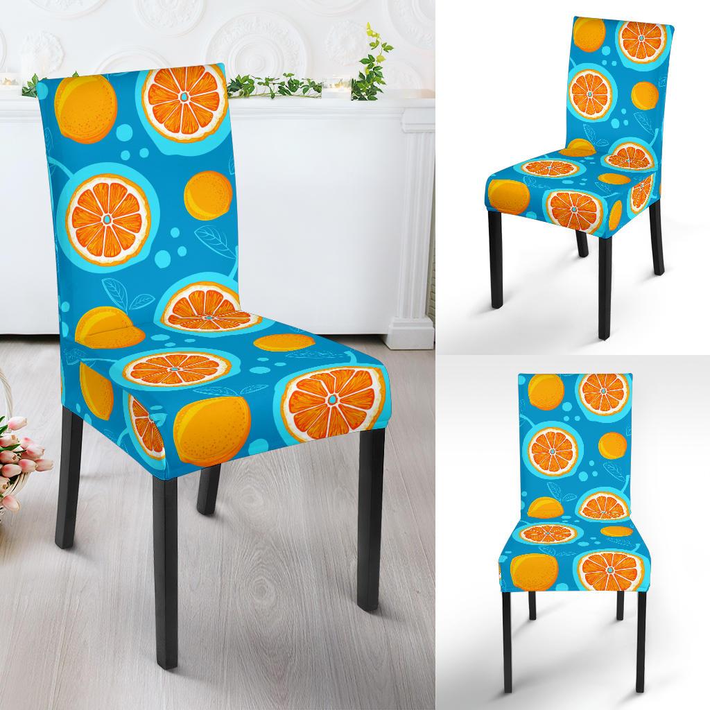 Grapefruit Pattern Print Design GF03 Dining Chair Slipcover-JORJUNE.COM