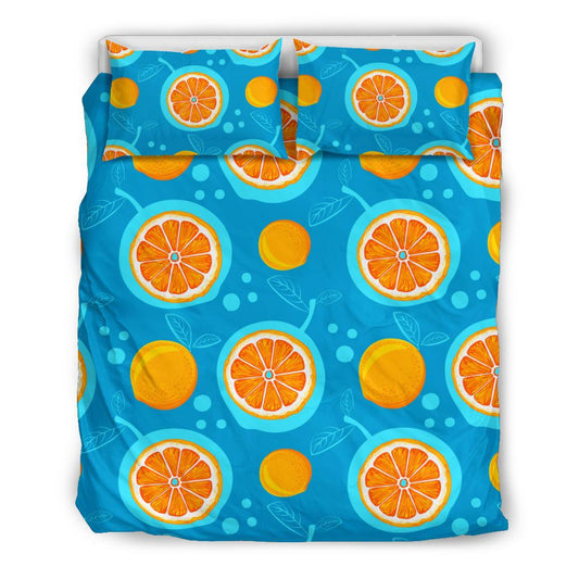 Grapefruit Pattern Print Design GF03 Duvet Cover Bedding Set-JORJUNE.COM