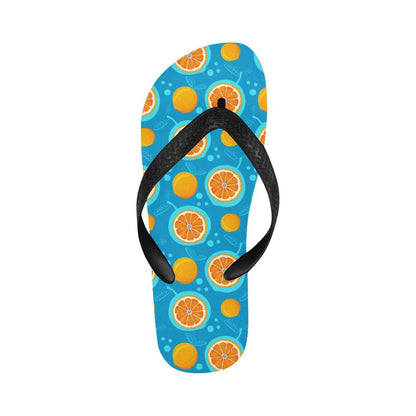 Grapefruit Pattern Print Design GF03 Flip Flops-JorJune