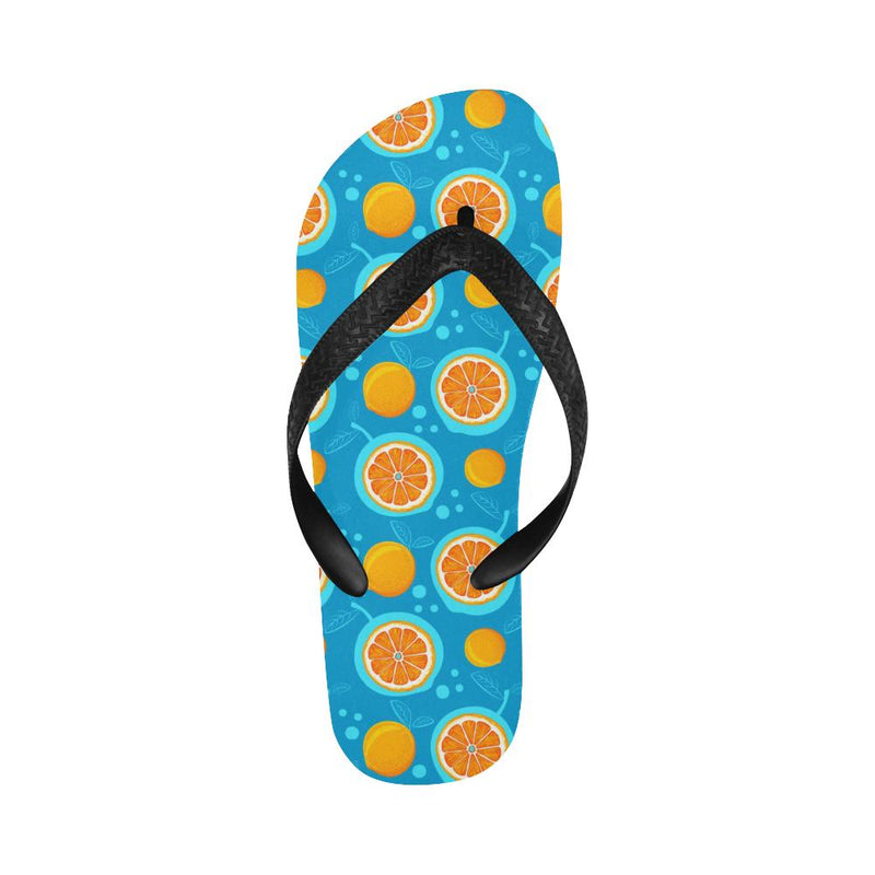 Grapefruit Pattern Print Design GF03 Flip Flops-JorJune