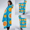 Grapefruit Pattern Print Design GF03 Hooded Blanket-JORJUNE.COM