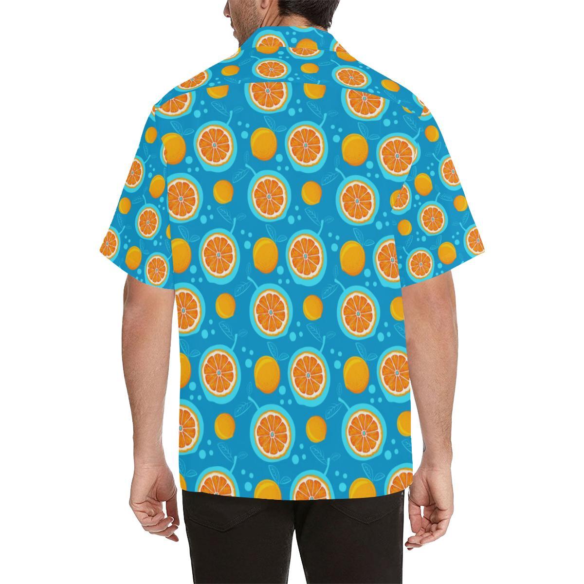 Grapefruit Pattern Print Design GF03 Men Hawaiian Shirt-JorJune