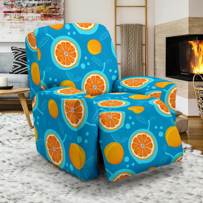Grapefruit Pattern Print Design GF03 Recliner Slipcover-JORJUNE.COM