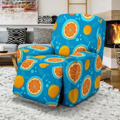 Grapefruit Pattern Print Design GF03 Recliner Slipcover-JORJUNE.COM