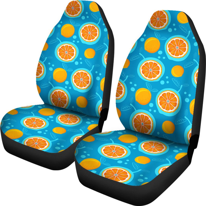 Grapefruit Pattern Print Design GF03 Universal Fit Car Seat Covers-JorJune