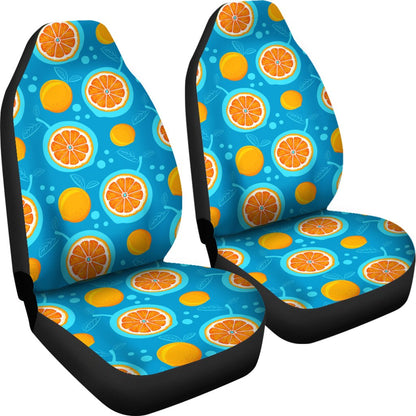 Grapefruit Pattern Print Design GF03 Universal Fit Car Seat Covers-JorJune