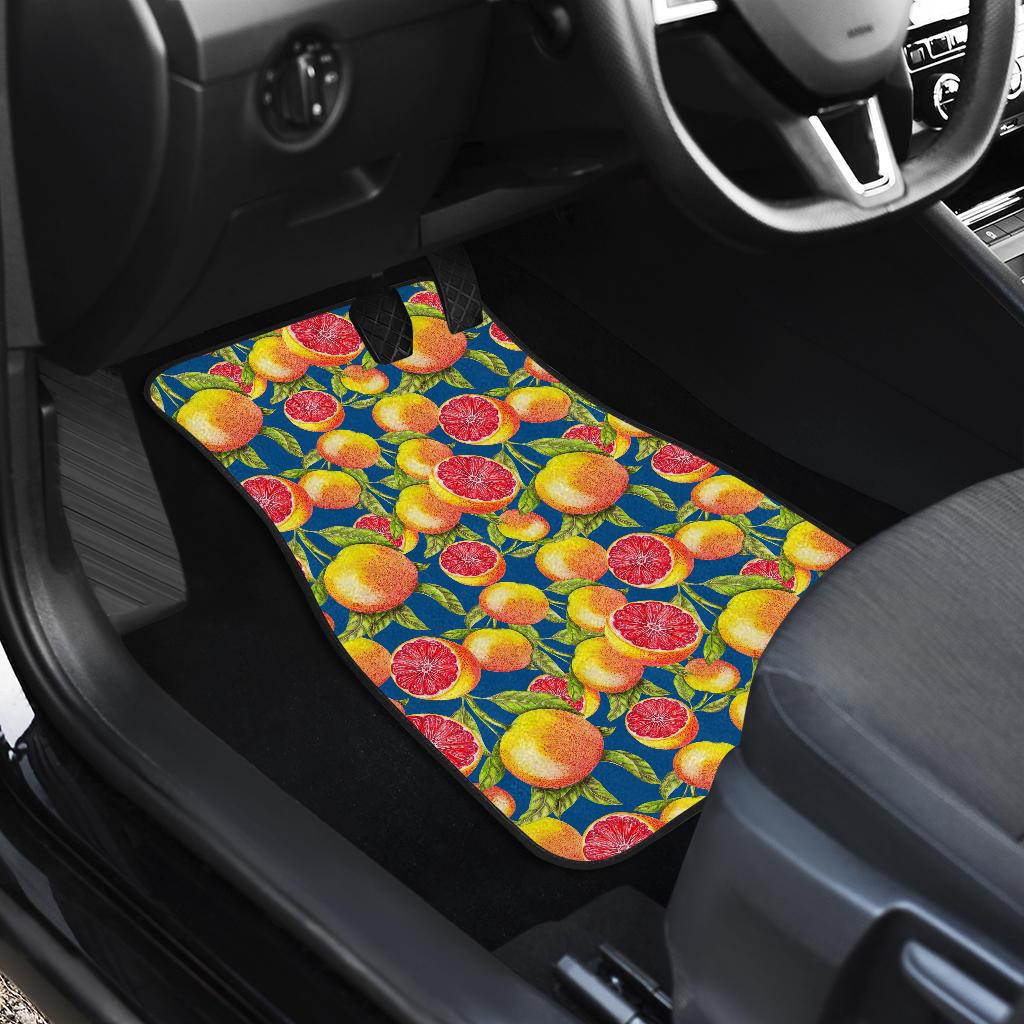 Grapefruit Pattern Print Design GF04 Car Floor Mats-JorJune