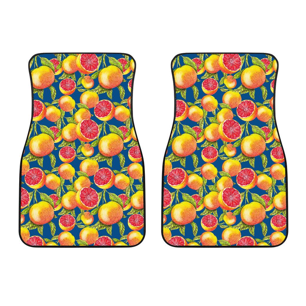 Grapefruit Pattern Print Design GF04 Car Floor Mats-JorJune