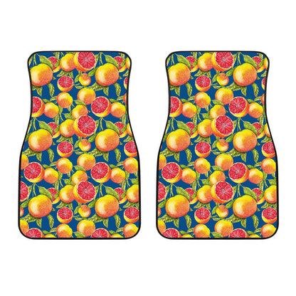 Grapefruit Pattern Print Design GF04 Car Floor Mats-JorJune