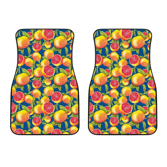 Grapefruit Pattern Print Design GF04 Car Floor Mats-JorJune