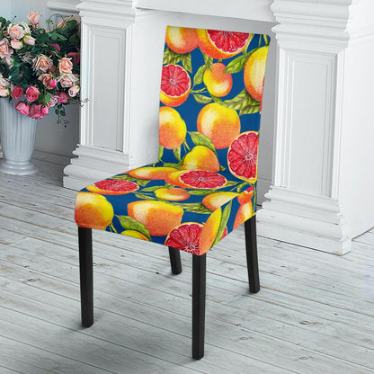 Grapefruit Pattern Print Design GF04 Dining Chair Slipcover-JORJUNE.COM