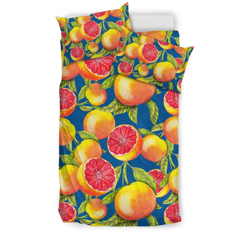 Grapefruit Pattern Print Design GF04 Duvet Cover Bedding Set-JORJUNE.COM