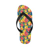 Grapefruit Pattern Print Design GF04 Flip Flops-JorJune