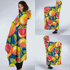 Grapefruit Pattern Print Design GF04 Hooded Blanket-JORJUNE.COM