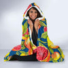 Grapefruit Pattern Print Design GF04 Hooded Blanket-JORJUNE.COM