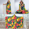 Grapefruit Pattern Print Design GF04 Hooded Blanket-JORJUNE.COM