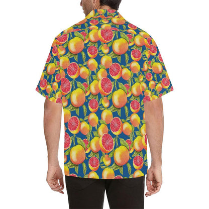 Grapefruit Pattern Print Design GF04 Men Hawaiian Shirt-JorJune