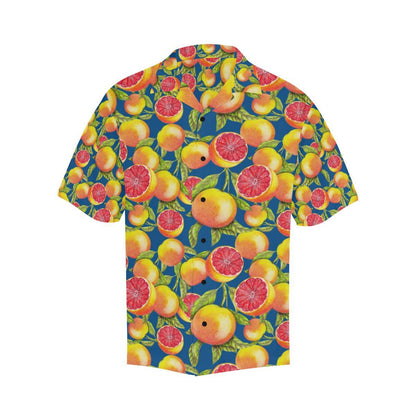 Grapefruit Pattern Print Design GF04 Men Hawaiian Shirt-JorJune