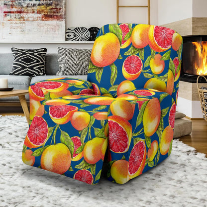 Grapefruit Pattern Print Design GF04 Recliner Slipcover-JORJUNE.COM