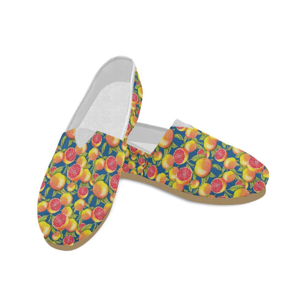 Grapefruit Pattern Print Design GF04 Women Casual Shoes-JorJune.com