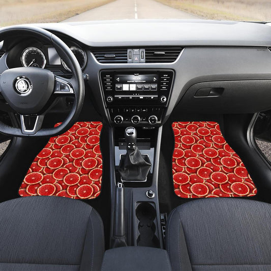 Grapefruit Pattern Print Design GF05 Car Floor Mats-JorJune