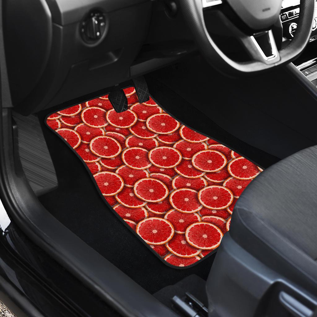 Grapefruit Pattern Print Design GF05 Car Floor Mats-JorJune