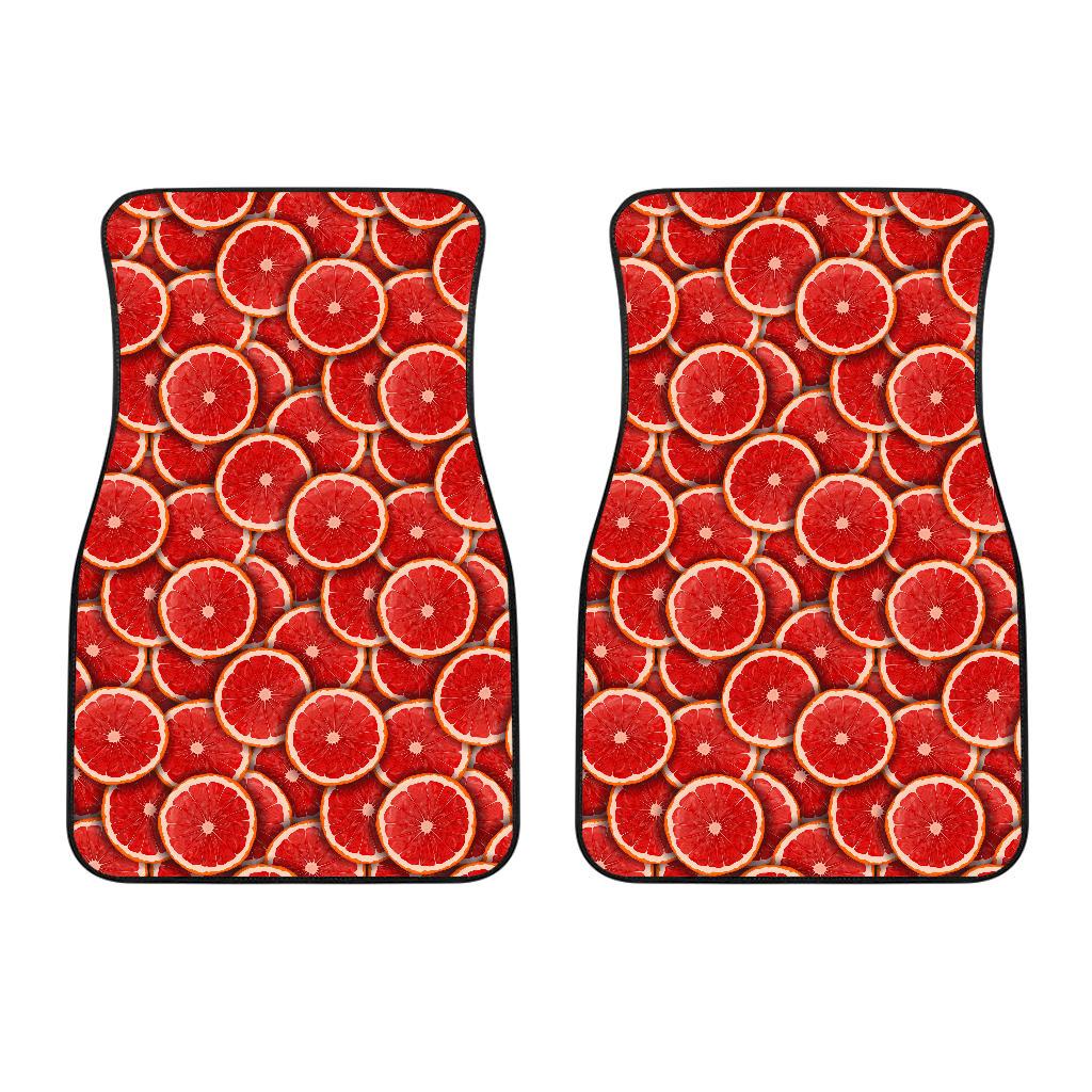 Grapefruit Pattern Print Design GF05 Car Floor Mats-JorJune